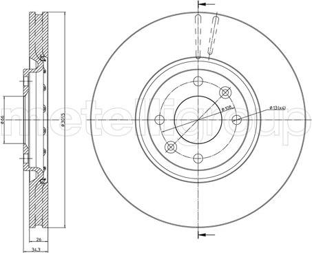 Fri.Tech. BD1256 - Əyləc Diski furqanavto.az