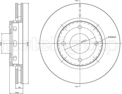 Fri.Tech. BD1263 - Əyləc Diski furqanavto.az