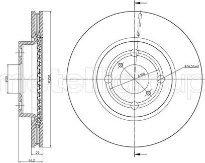 Fri.Tech. BD1209 - Əyləc Diski furqanavto.az