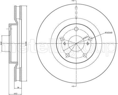 Fri.Tech. BD1210 - Əyləc Diski www.furqanavto.az