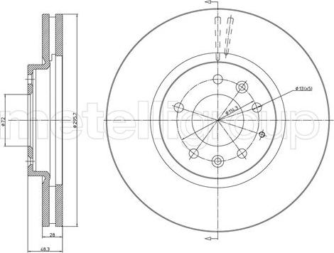 Fri.Tech. BD1284 - Əyləc Diski furqanavto.az