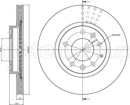 Fri.Tech. BD1285 - Əyləc Diski furqanavto.az