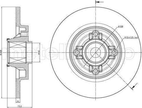 Motaquip VBD1254 - Əyləc Diski furqanavto.az