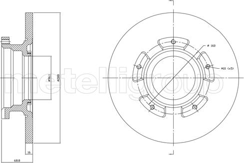 Fri.Tech. BD1753 - Əyləc Diski furqanavto.az