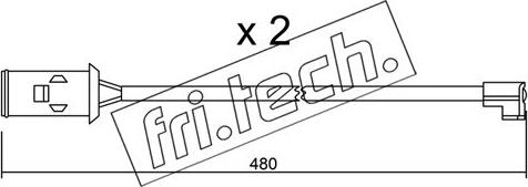 Fri.Tech. SU.101K - Xəbərdarlıq Kontakt, əyləc padinin aşınması furqanavto.az