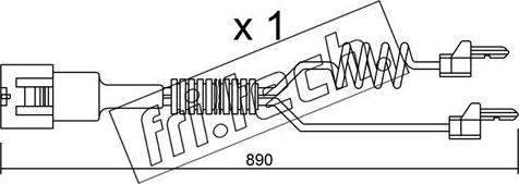 Fri.Tech. SU.103 - Xəbərdarlıq Kontakt, əyləc padinin aşınması furqanavto.az