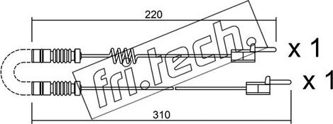 Fri.Tech. SU.171K - Xəbərdarlıq Kontakt, əyləc padinin aşınması furqanavto.az