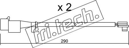 Fri.Tech. SU.260K - Xəbərdarlıq Kontakt, əyləc padinin aşınması furqanavto.az