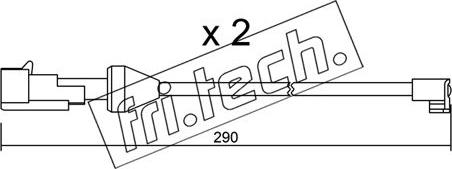 Fri.Tech. SU.204K - Xəbərdarlıq Kontakt, əyləc padinin aşınması furqanavto.az