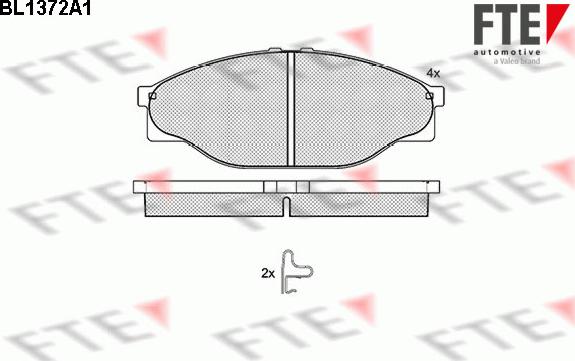 FTE 9010149 - Əyləc altlığı dəsti, əyləc diski furqanavto.az