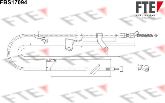 FTE 9250476 - Kabel, dayanacaq əyləci furqanavto.az