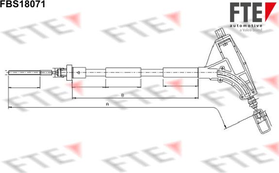 FTE FBS18071 - Kabel, dayanacaq əyləci furqanavto.az