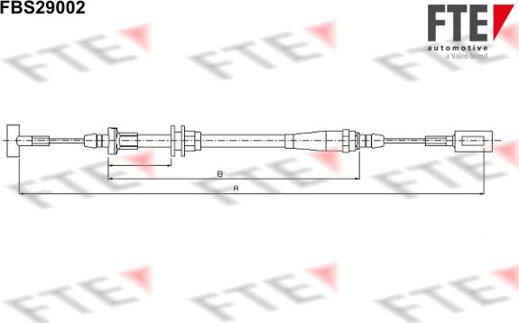 FTE FBS29002 - Kabel, dayanacaq əyləci furqanavto.az