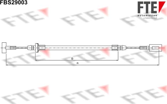 FTE 9250656 - Kabel, dayanacaq əyləci furqanavto.az