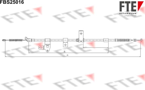 FTE FBS25016 - Kabel, dayanacaq əyləci furqanavto.az