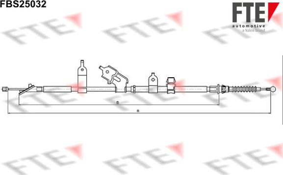 FTE 9250621 - Kabel, dayanacaq əyləci furqanavto.az