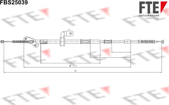 FTE 9250628 - Kabel, dayanacaq əyləci furqanavto.az