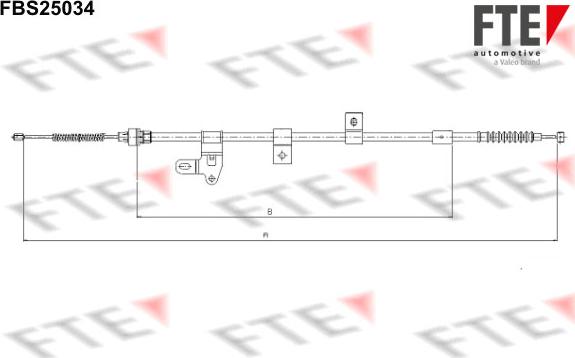 FTE 9250623 - Kabel, dayanacaq əyləci furqanavto.az