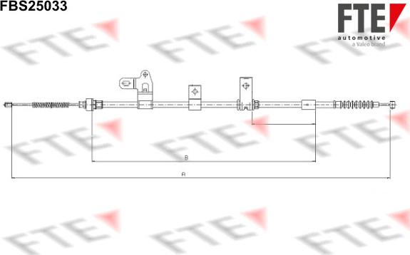 FTE FBS25033 - Kabel, dayanacaq əyləci furqanavto.az