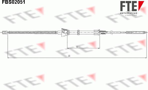 FTE FBS02051 - Kabel, dayanacaq əyləci furqanavto.az