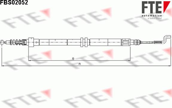 FTE 9250055 - Kabel, dayanacaq əyləci furqanavto.az