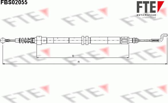 FTE 9250058 - Kabel, dayanacaq əyləci furqanavto.az