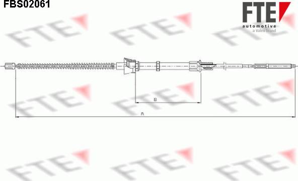 FTE 9250063 - Kabel, dayanacaq əyləci furqanavto.az