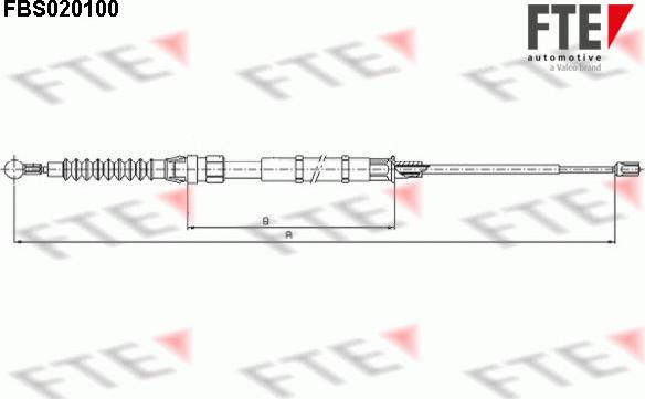 FTE 9250004 - Kabel, dayanacaq əyləci furqanavto.az