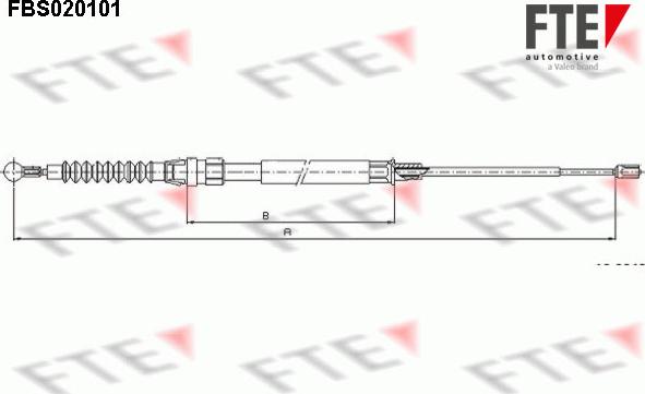 FTE 9250005 - Kabel, dayanacaq əyləci furqanavto.az