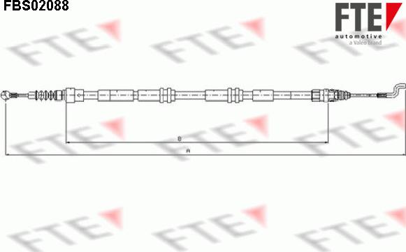 FTE 9250088 - Kabel, dayanacaq əyləci furqanavto.az