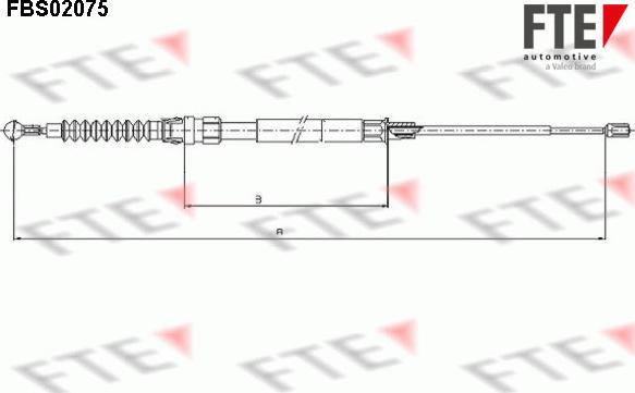 FTE FBS02075 - Kabel, dayanacaq əyləci furqanavto.az