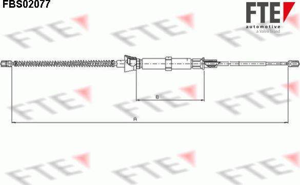 FTE 9250078 - Kabel, dayanacaq əyləci furqanavto.az