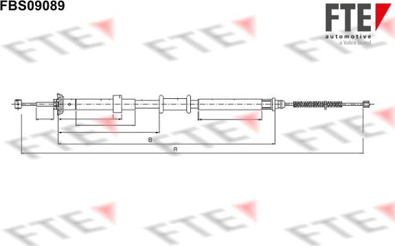 FTE 9250305 - Kabel, dayanacaq əyləci furqanavto.az