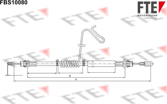 FTE 9250371 - Kabel, dayanacaq əyləci furqanavto.az