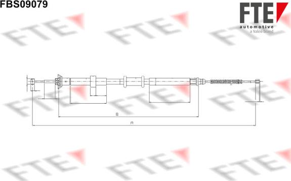 FTE FBS09079 - Kabel, dayanacaq əyləci furqanavto.az