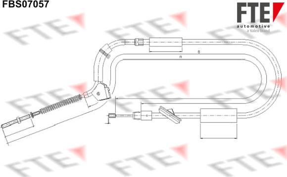 FTE 9250212 - Kabel, dayanacaq əyləci furqanavto.az