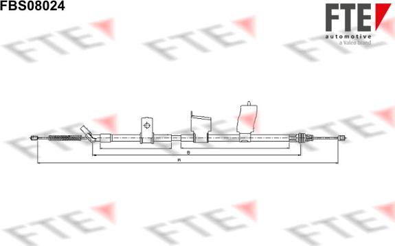 FTE 9250230 - Kabel, dayanacaq əyləci furqanavto.az