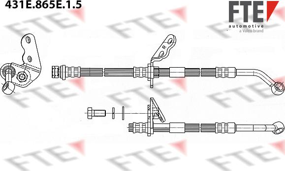 FTE 431E.865E.1.5 - Əyləc şlanqı furqanavto.az