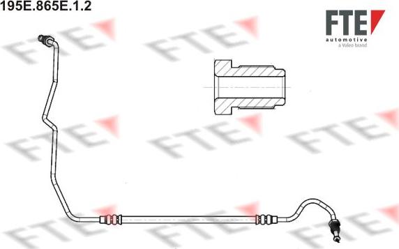 FTE 195E.865E.1.2 - Əyləc şlanqı furqanavto.az