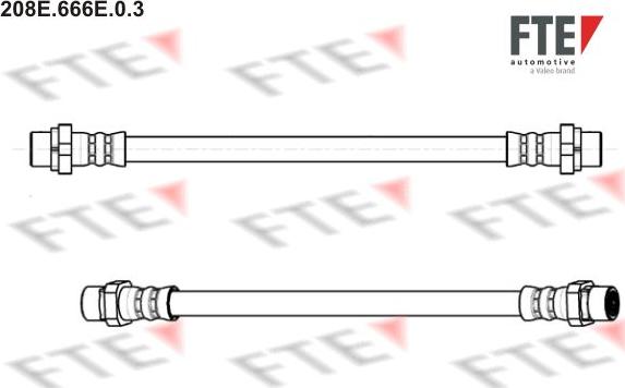 FTE 208E.666E.0.3 - Əyləc şlanqı furqanavto.az