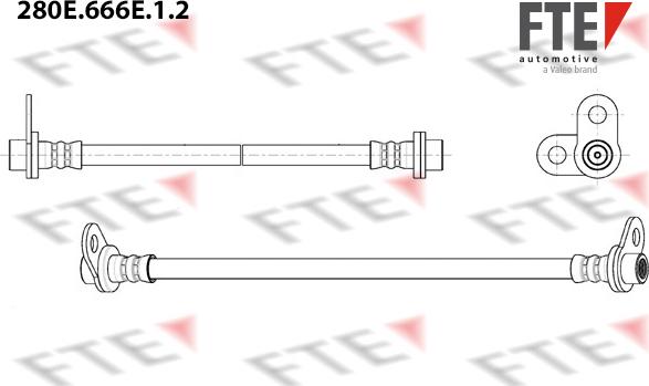 FTE 280E.666E.1.2 - Əyləc şlanqı furqanavto.az