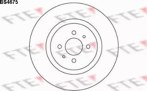 FTE BS4675 - Əyləc Diski furqanavto.az