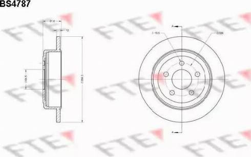 FTE BS4787 - Əyləc Diski furqanavto.az