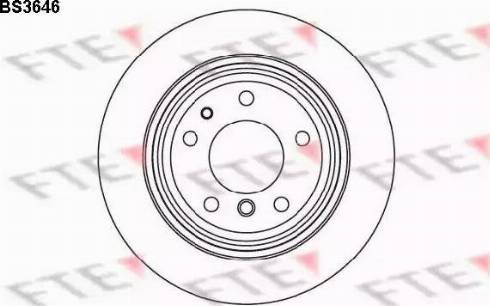 FTE BS3646 - Əyləc Diski furqanavto.az
