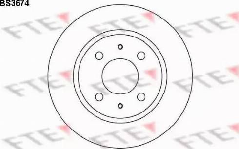 FTE BS3674 - Əyləc Diski furqanavto.az