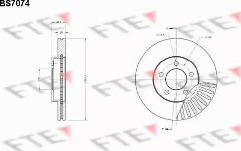 FTE BS7074 - Əyləc Diski furqanavto.az