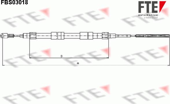 FTE FBS03018 - Kabel, dayanacaq əyləci furqanavto.az