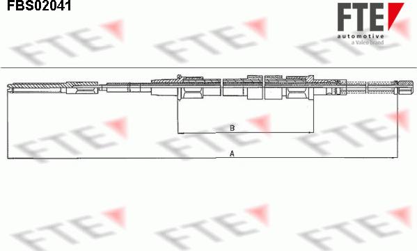 FTE FBS02041 - Kabel, dayanacaq əyləci furqanavto.az