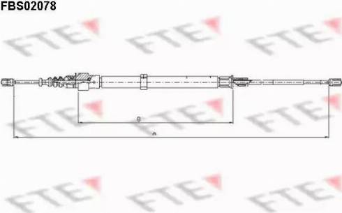 FTE FBS02078 - Kabel, dayanacaq əyləci furqanavto.az