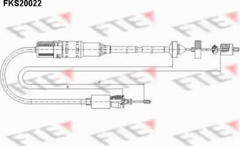 FTE FKS20022 - Debriyaj kabeli furqanavto.az